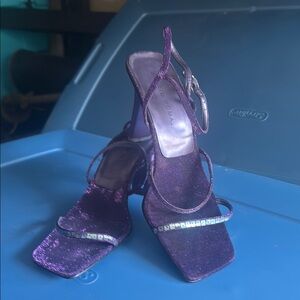 Purple Strappy Heels, 11 M